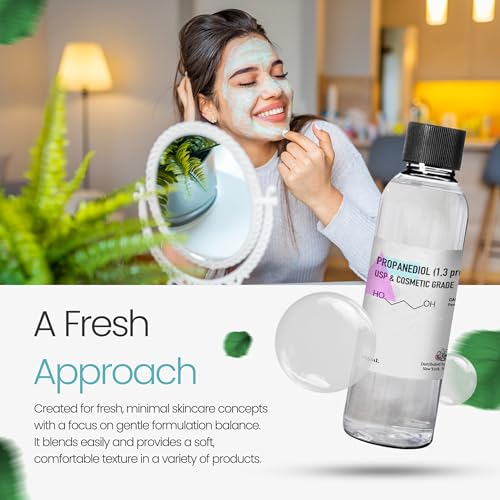 Propanediol PDO Liquid 1,3 (500 mL / 16.9 Ounce) Propanediol 1,3 Cosmetic and USP Grade