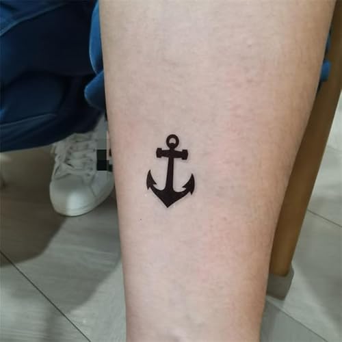Anchor Ship Temporary Tattoo Sticker Waterproof Adult Men Women Shoulder Back Arm Body Art 15X11cm Set of 4 (SF304)