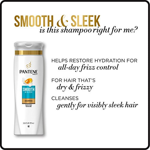 Pantene Shampoo Smooth & Sleek 12.6 Ounce (3 Pack)