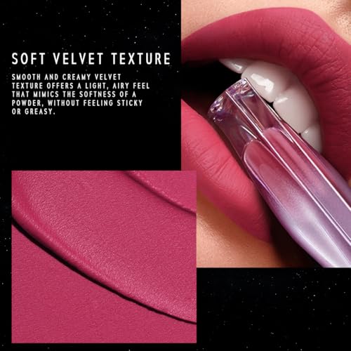 Nebula Velvet Lip Cream, 09 Helion Deep Berry Red Color, Velvet Matte Finish, Lightweight Non-Drying Soft Cream Texture, Blurs Lip Lines, High Pigment Transfer-Proof Long-Lasting Lip Tint
