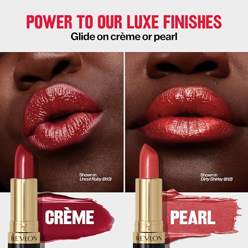 Revlon Super Lustrous Lipstick, Creamy Formula For Soft, Fuller-Looking Lips, Moisturized Feel, 130 Rose Velvet, 0.15 oz
