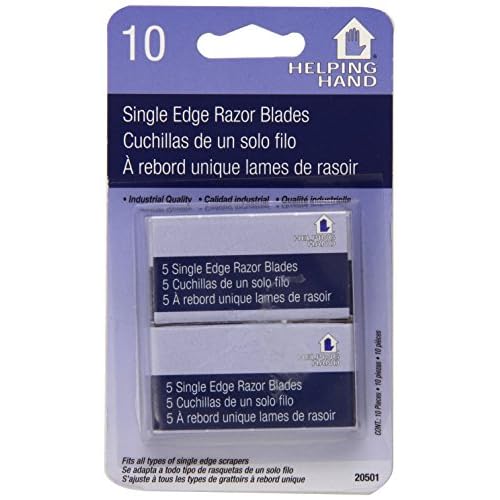 Helping Hand Single Edge Razor Blades, 10 Count