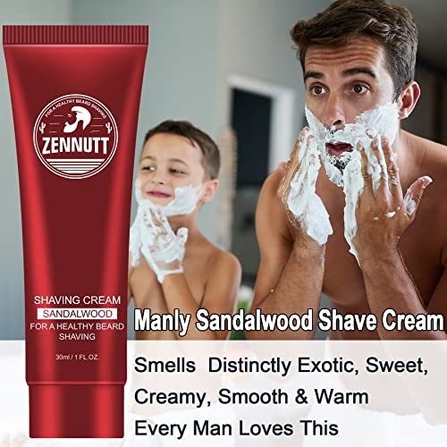 Shaving Cream Mens,8 PCS Travel Shave Cream Gift Set Close Shave Luxury Mens Shaving Cream Kit Unique Gift for Christmas Stocking Stuffers Birthday Gifts for Men Him Dad Adult Husband Boyfriend