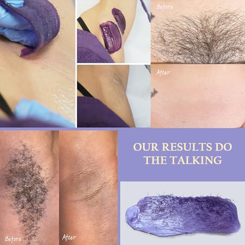 Maxpearl Hard Wax Beads Pack of 6 - Brazilian, Bikini Waxing, Face, Eyebrows, Underarms, Arms, Chest, Back, Legs, Jasmine & Lavender Formula, 21oz