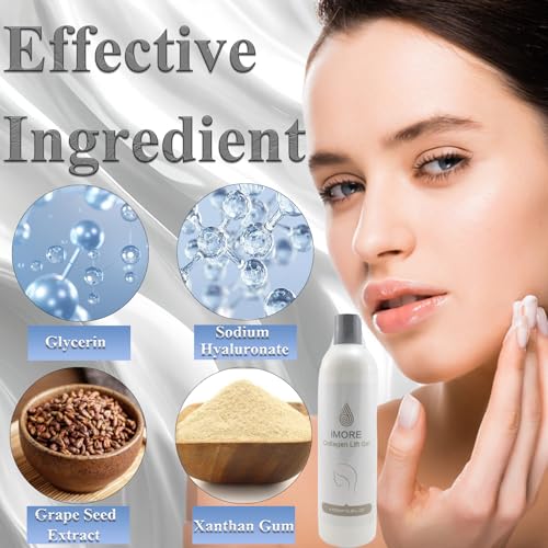 Elitzia Face Moisturizer Lifting Collagen Gel Skin Tightening Firming Soothing Anti Aging Beauty Lifting Sagging Skin Salon Use for Women Collagen Lift Gel 450ml ETMOCLG