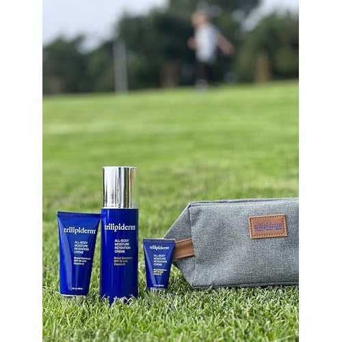 Trilipiderm All-Body Moisture Retention Cr?me SPF 30 ? Body Sunscreen Moisturizer Lotion with Vitamin D, Plant-Based Daily Body Cream for Dry Skin, Non-Greasy Broad Spectrum UVA/UVB Protection, 8 oz