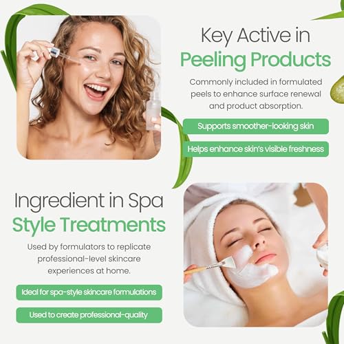 Glycolic Acid Powder DIY Glycolic Crystal Powder is Pure, DIY (8 Oz/226 grams) for Glycolic Acid Face Wash, Glycolic Acid Lotion