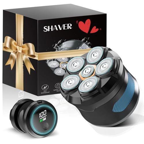 Electric Razors for Women, 6D Electric Shaver for Women Legs, Painless Hair Remover with Magnetic Head, Lady Bikini Shaver for Whole Body, Blue