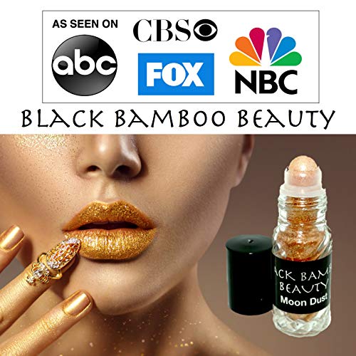 Black Bamboo Beauty - Moon Dust Gold Face and Body Glitter - Use as Eyeliner, Lipstick Topper, Face or Body Highlighter