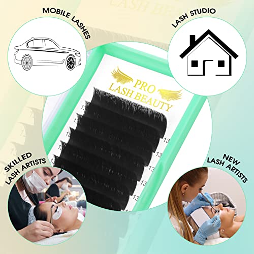 Easy Fan Volume Lashes Volume Lash Extensions Rapid Blooming Lashes Mega Volume Lash Extensions C D curl Flowering Lash Extensions(15-20 mix, CC-0.10)