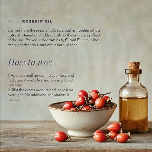 Miracle Overnight Retinol & Squalane Oil with Ceramides & Rosehip Oil for Face - Potent Anti Aging Face Serum to Reduce Fine Lines & Wrinkles | Gua Sha Oil, Retinol Serum