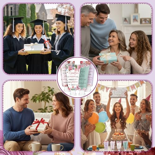 Leelosp 48 Pcs Mothers Day Gifts Spanish Bible Christian Women's Religious Hand Cream Bulk Cosmetic Hand Cream Inspirational Bible Verse Lotion for Mom Grandma Holiday Gift
