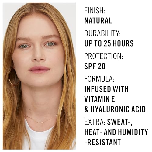 Rimmel London Lasting Finish 25HR - 50 Fair Porcelain - Foundation, 25-Hour Wear, Full Coverage, Waterproof, 1oz