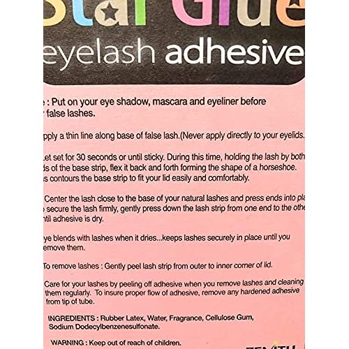 Star Glue Waterproof Eyelash Adhesive Combo for Eye Shadow Mascara and Eyeliner 20 Pcs