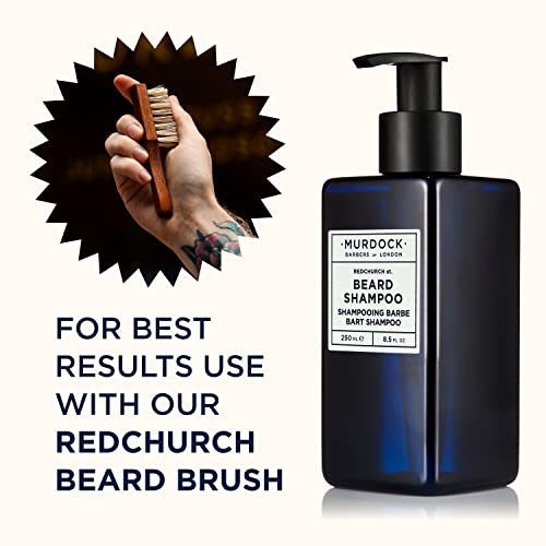 Murdock London Beard Shampoo for Men ? Sulphate-Free, pH-Balanced Natural Beard Wash for Softening, Beard-Druff Prevention & Skin Comfort ? Barber-Approved, Natural Oils for Hydration (8.5 fl. oz.)
