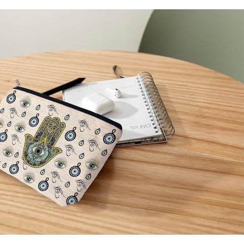 Ayxvt Evil Eye Makeup Bag - Witch Cosmetic Bags for Women, Evil Eye Gifts, Witch Gifts, Birthday Mothers Day Gifts for Women Mom