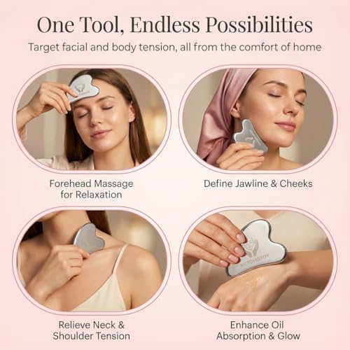 Lymphatic Contour Face Brush for Sculpting, lymphatic Face Brush gua sha facial tools Lymphatic Drainage Massager for skin care, Anti-Puffiness, Detox & Lift, Improves Skin Glow, Relieve Fatigue