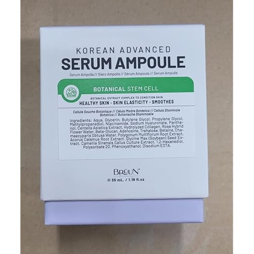 BR?UN SC - Control Botanical Stem Cell Ampoule - Korean Serum Booster for Face and Body Skin Care Serum 1.18 fl.oz
