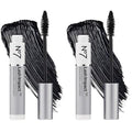 No7 Lash Impact Mascara - Black - Volumizing Mascara for False-Lash Effect - Smudge-Free Formula for Lengthening Lashes with Oversized Cone Brush Applicator (7ml) (Pack of 2)