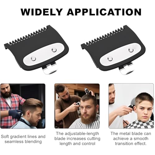 Replacement Fit for Wahl Clipper Guards Set,4Pack Compatible with Wahl Clipper Guards,1.5 Guard,1/8'' 3mm Metal Hair Clippers Guard for Hair Styles and Barbers.