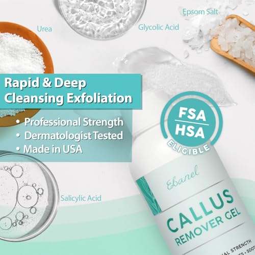 Ebanel Bundle of 40% Urea Cream and Callus Remover Gel