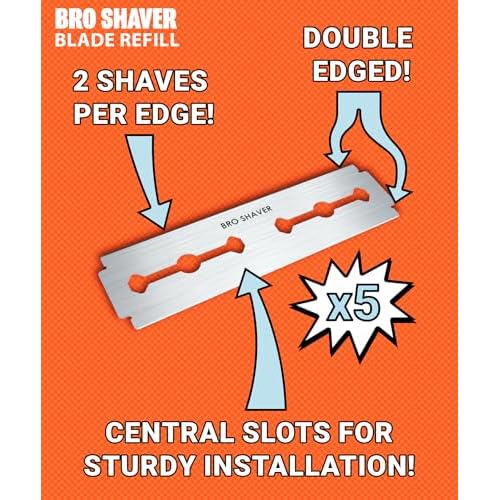BroShaver 3.0 + Blade Refill (5 pack) Bundle