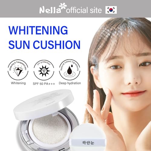 Nella Tone-Up Sun Cushion Compact, SPF50+/PA+++, Korean Skin Care