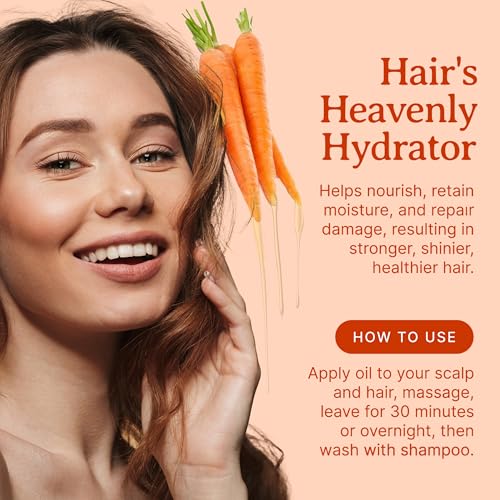 Bella Terra Oils - Organic Carrot Seed Oil 2oz - Enriched with Carotene & Essential Nutrients, Elevate Your Skin Care Regimen with This Luxurious Oil