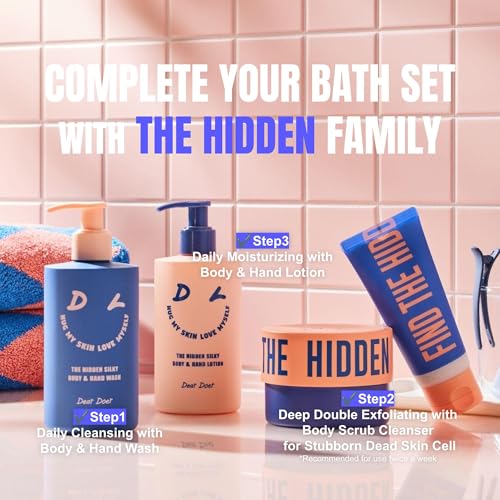 Dear Doer] The Hidden Silky Body & Hand Wash | Vegan | 10.14 fl oz - pH-Balanced 100% Plant-Based Surfactants for Non-Drying, Smoothing Skin with Natural PHA