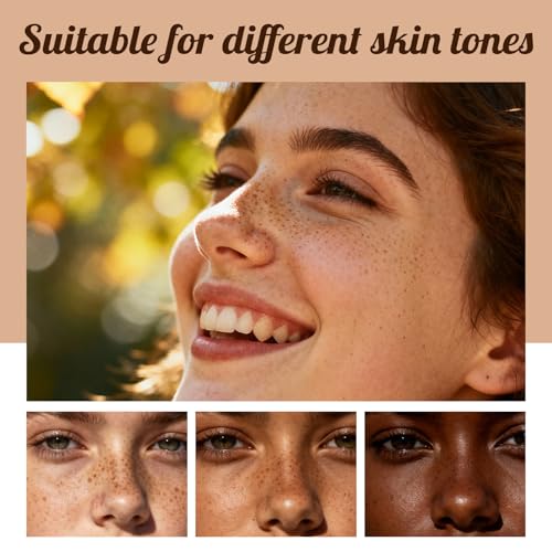 Freckle Pen Lifelike Natural Freckle Makeup 2PCS Long Lasting Waterproof & Smudge Proof Freckle Faux Looking Freckle Pencils - Chestnut + Dark Brown