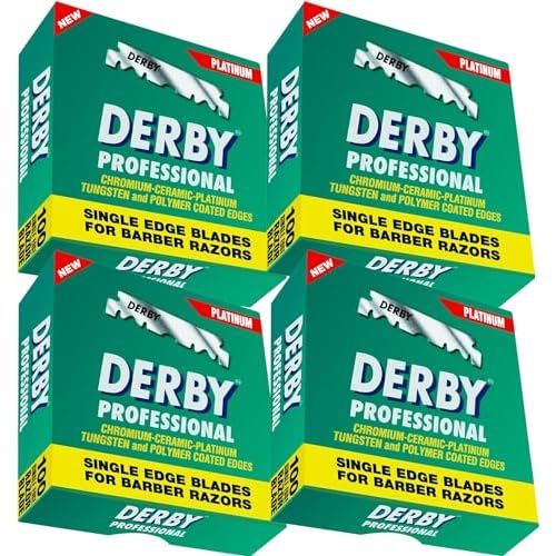 400 Derby Professional Single Edge Razor Blades for straight razor (Four Hundred Pieces)