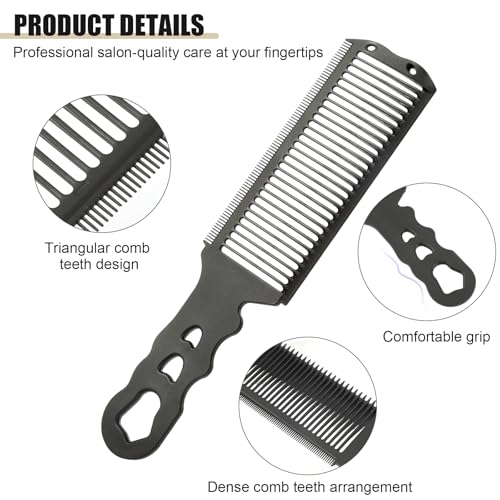 4 PCS Fade Comb Compatible with All Clippers Barber Accessories, Blend Friend Fade Comb for Men Barber Supplies