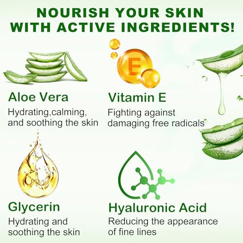 Conductive-Gel-for-Face-Microcurrent, 13.5 Oz Large Bottle Hydrating Massage Gel Serum for Facial Machine Device, Leave-On Gel Primer for Face,Hyaluronic Acid,Aloe Vera,Vitamin E