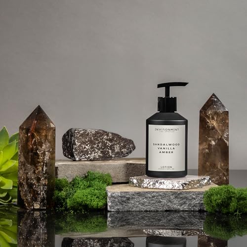 ENVIRONMENT Inspired by 5-Star Resort HCS, 300ml Luxury Scented Lotion (Sandalwood | Vanilla | Amber) Bathroom Luxury, Men & Women High-End Body Lotion, Hand Cream, Dry Skin Treatment