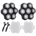 7 Blades Head Shaver Replacement Heads - Magnetic Shaver Replacement Heads - Universal Replacement Heads 2pcs