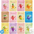 24 Pack Fruit Kids Face Mask, Collagen Hydrating Face Masks Skincare for Teens Girls, Skin Care for Kids, Spa Party Supplies and Bulk Birthday Gifts for Women, Easter Basket Stuffers