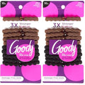 GOODY FOREVER ELASTICS 6MM 10CT BLK BROWN (Pack of 2)