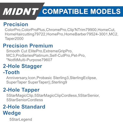 Blade for Wahl Clipper Blades,Compatible with Wahl Precision Replacement Blades,2 Hole Clipper Blade Replacement for Wahl MC3 Replacement Blades,2 Packs.