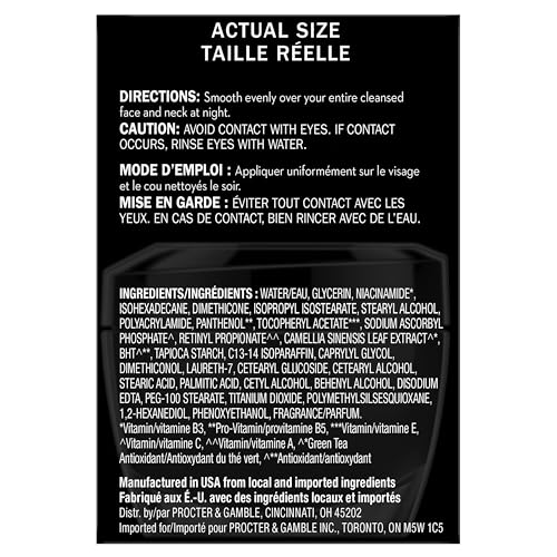 Olay Total Effects Night Firming Cream Face Moisturizer,1.7 oz,(Pack of 2)