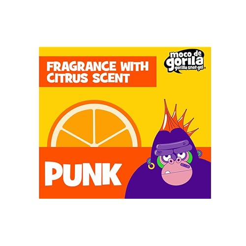 Moco de Gorila Punk, Hair Styling Gel, Reactivate with water, Long-lasting Hold, 3-Pack of 11.99 Oz Each, 3 Squeezable Bottles.