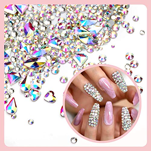 Makartt Nail Decorations Kit with Nail Extension Gel Clear Builder Gel Bundle