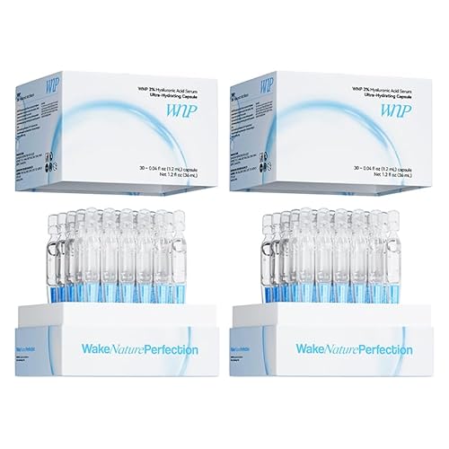 WNP Ultra Hydrating Serum 3% Hyaluronic Acid Smoother Skin|Pre-makeup SkinCare|Anti-Aging serum for face Single-Use Vials Skincare|for Sensitive skin|4D Hyaluronic Acid (60 vials)