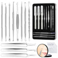 Pimple Popper Tool kit Blackhead Remover Comedone Extractor Kit with Box for Easily Remove blackheads, Acne, Blemishes, Whiteheads, pimples and Papules from The face and Bonus Gift -11pcs