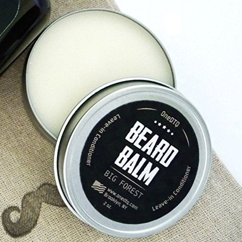Big Forest Beard Balm - Beard Butter for Men 2 OZ - Blend of Premium Organic Oils & Shea Butter - Light Hold - Great for Grooming Facial Hair of All Lengths & Styles