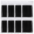 800 Pieces Microswabs for Eyelash Extensions, 10CM Lash Cotton Swabs, Microfiber Wands Brush for Lash Removal, Clean Mascara (Simple Packaging)-(Black)