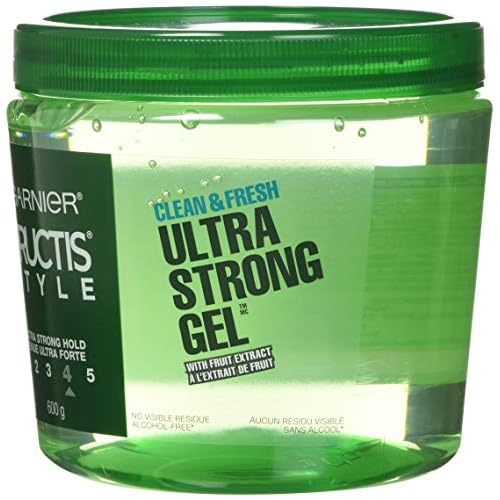 Garnier Fructis Style Ultra Strong Hold Gel, Clean and Fresh, No. 4, 21.2 Ounce
