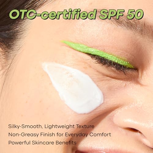 TONYMOLY Green Tea Korean Sunscreen SPF 50 ? Non-Greasy Broad Spectrum Face Sunscreen with Niacinamide, Panthenol & Hyaluronic Acid, Travel Size 50ml