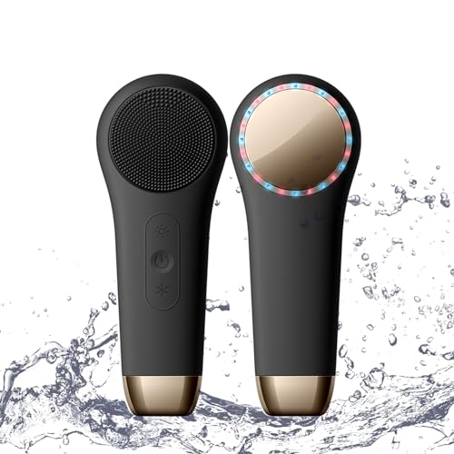 Rechargeable Silicone Electric Face Scrubber ? Vibrating Facial Cleansing Brush for Deep Cleansing & Exfoliation, Waterproof, Gentle on Skin, for Men & Women
