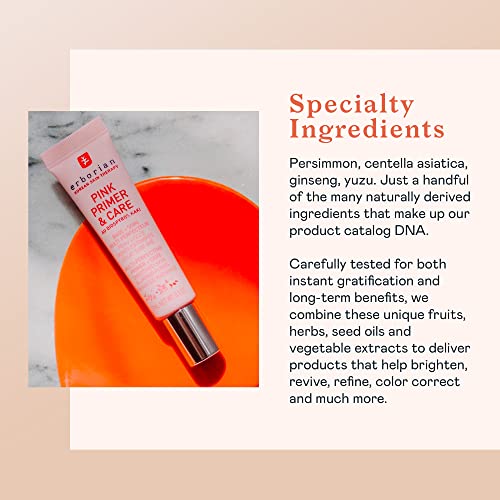 Erborian Pink Primer & Care, Multifunctional Pore?Blurring Cream & Hydrating Rosy Makeup Base, Moisturizing and Smoothing Effects, Korean Skincare