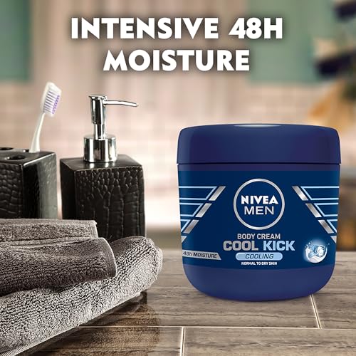 Nivea Men Cool Kick Body Cream - 13.5 Fl Oz / 400 mL